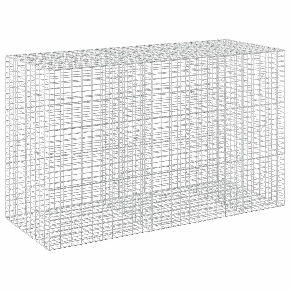 Gabion with 3.5 mm Wire and 5x10 cm Mesh 50x100x150 cm Height 150 cm Thickness 100 cm 50–1000 cm 250 cm