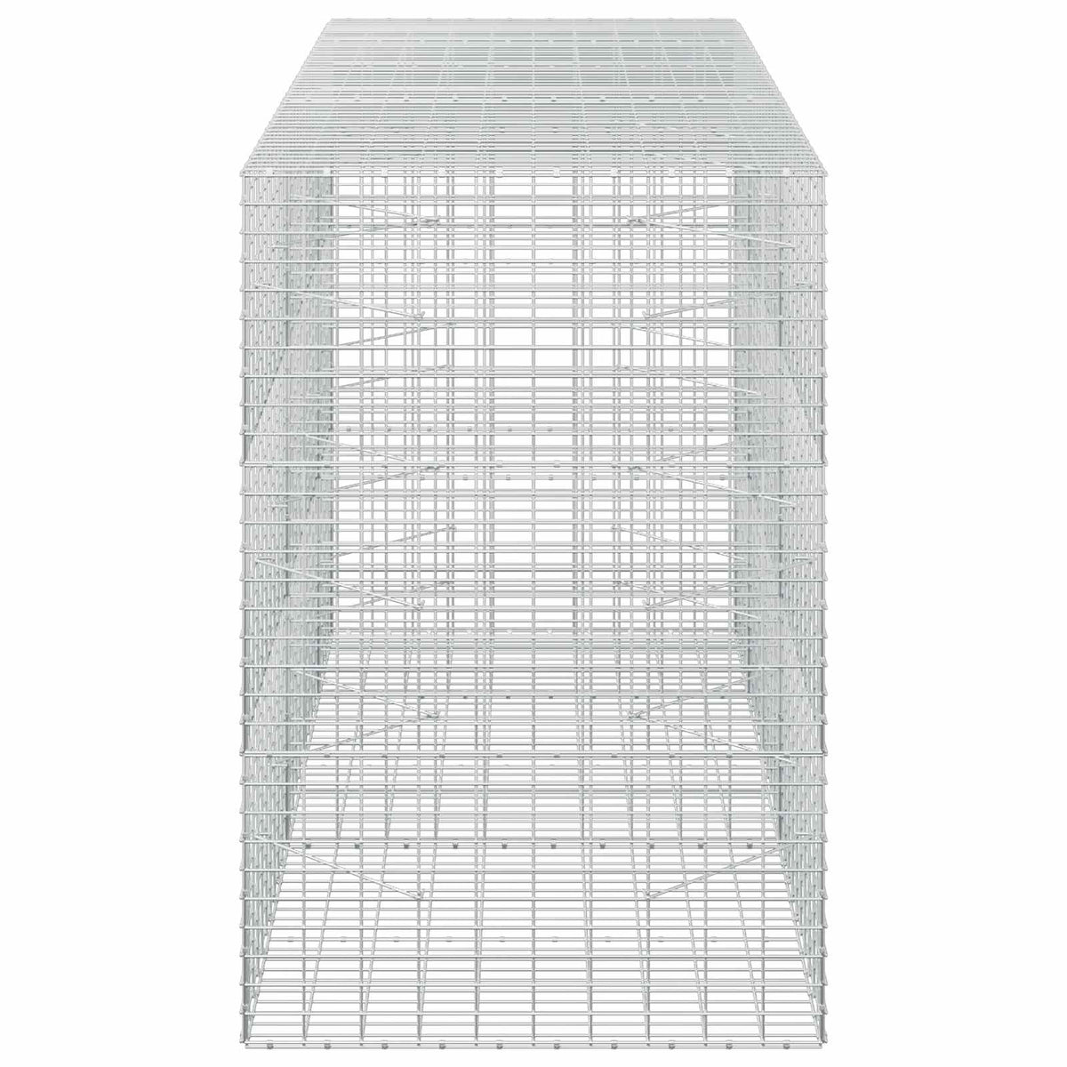 vidaXL Gabion with 3.5 mm Wire and 5x10 cm Mesh 250x100x150 cm 4