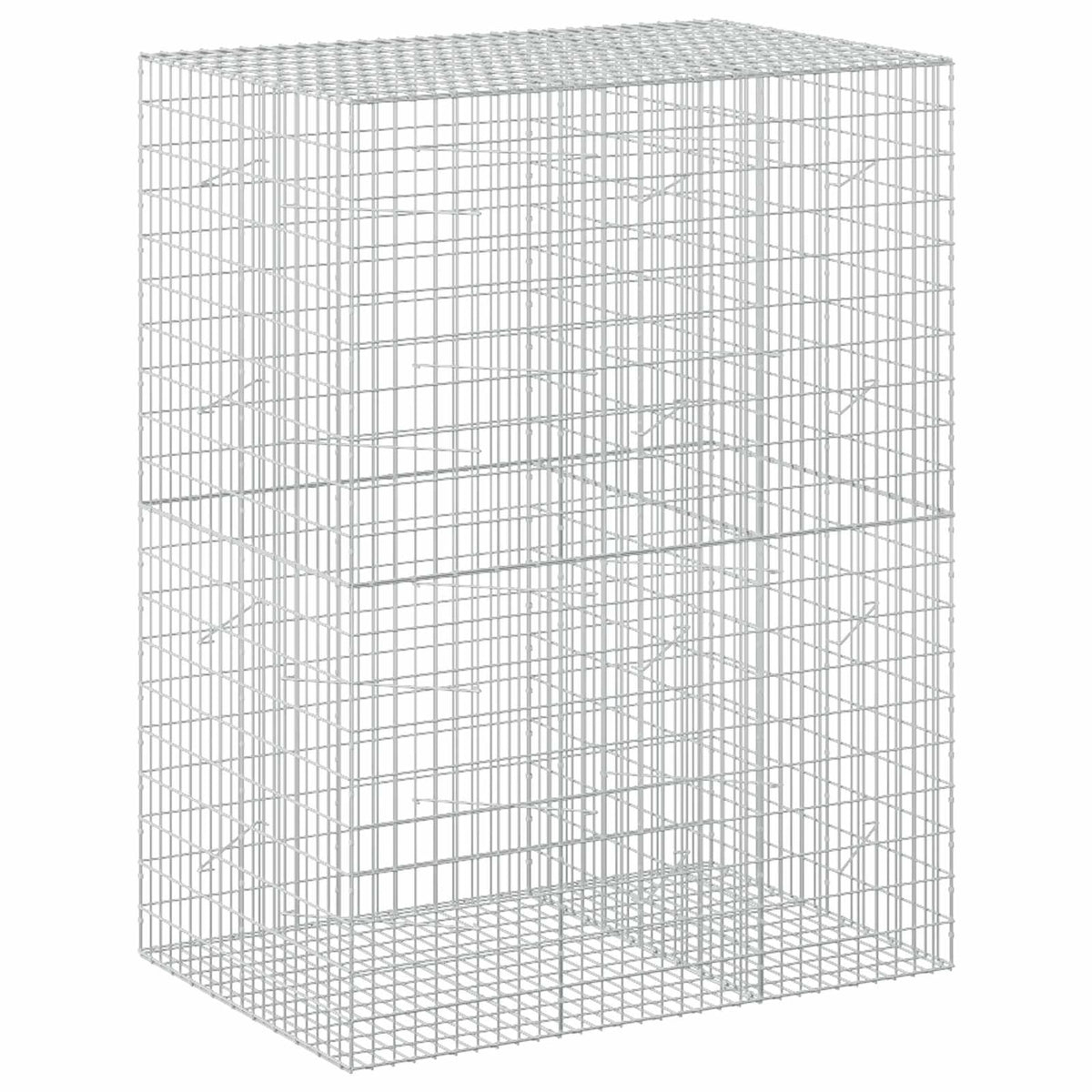 vidaXL Gabion with 3.5 mm Wire and 5x10 cm Mesh 150x100x200 cm 2