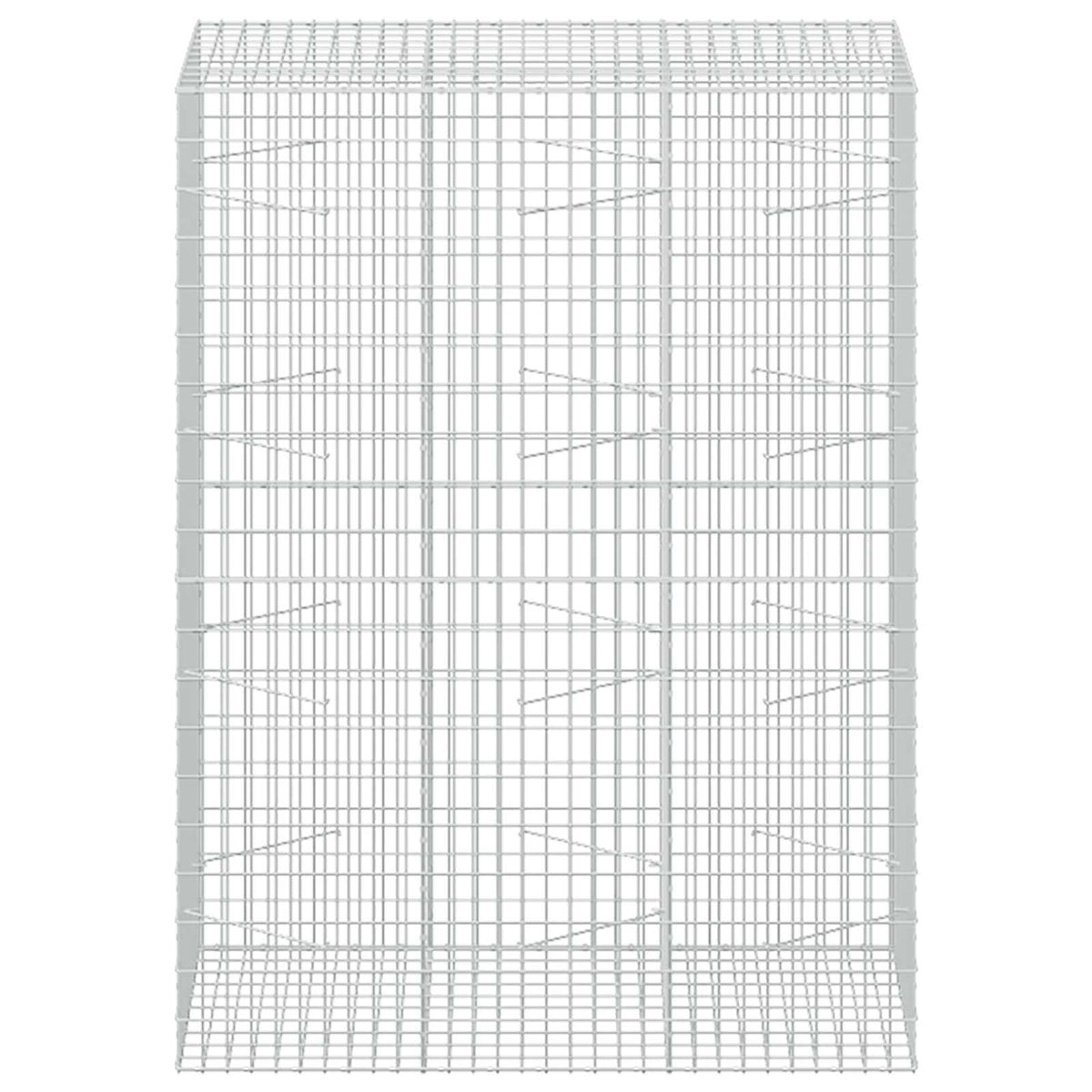 vidaXL Gabion with 3.5 mm Wire and 5x10 cm Mesh 150x100x200 cm 3