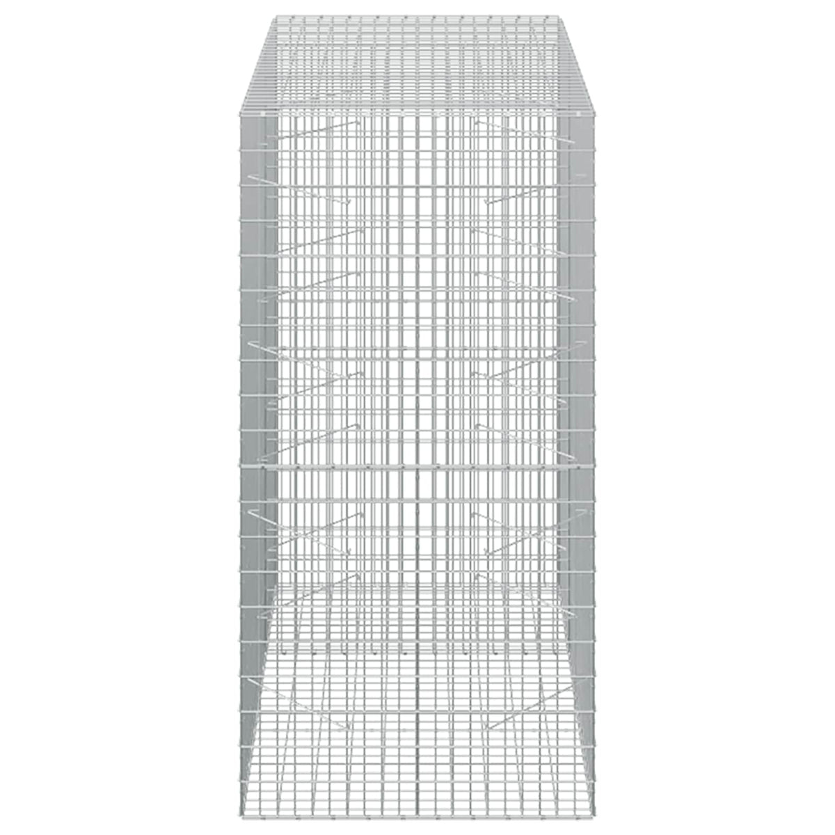 vidaXL Gabion with 3.5 mm Wire and 5x10 cm Mesh 150x100x200 cm 4