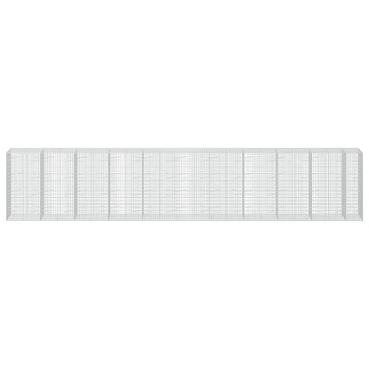 Gabion with 3.5 mm Wire and 5x10 cm Mesh 1050x100x200 cm 1050 cm