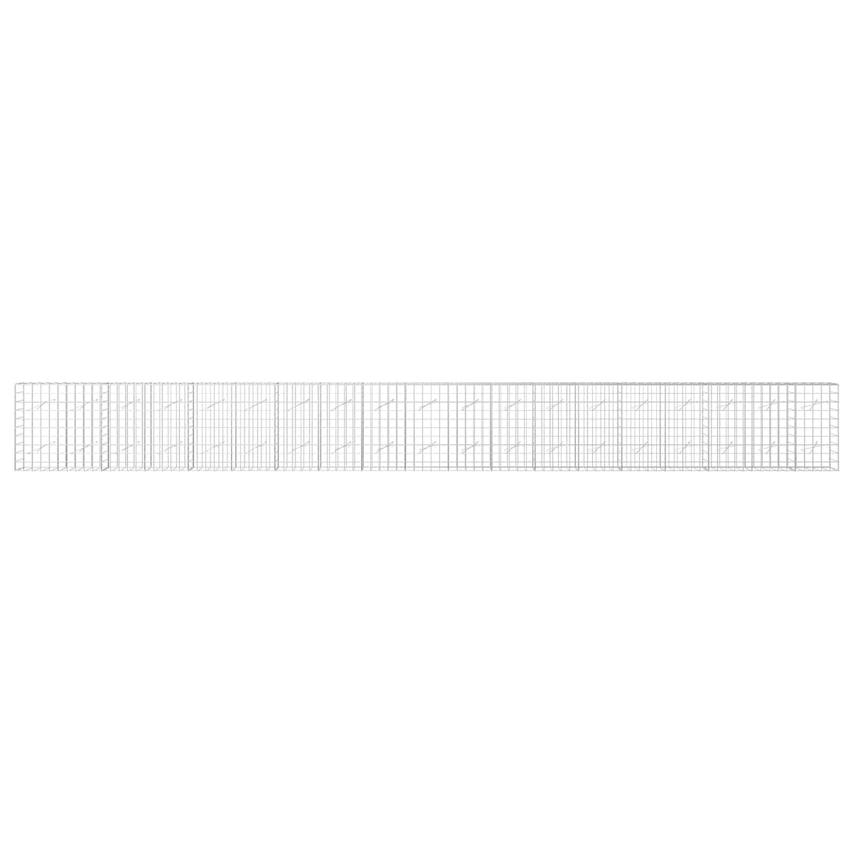 vidaXL Gabion with 3.5 mm Wire and 10x10 cm Mesh 950x10x100 cm 3