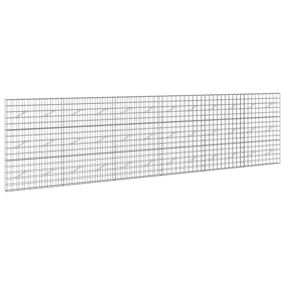 vidaXL Gabion with 3.5 mm Wire and 10x10 cm Mesh 600x10x150 cm 2