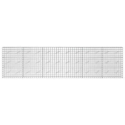 vidaXL Gabion with 3.5 mm Wire and 10x10 cm Mesh 600x10x150 cm 3