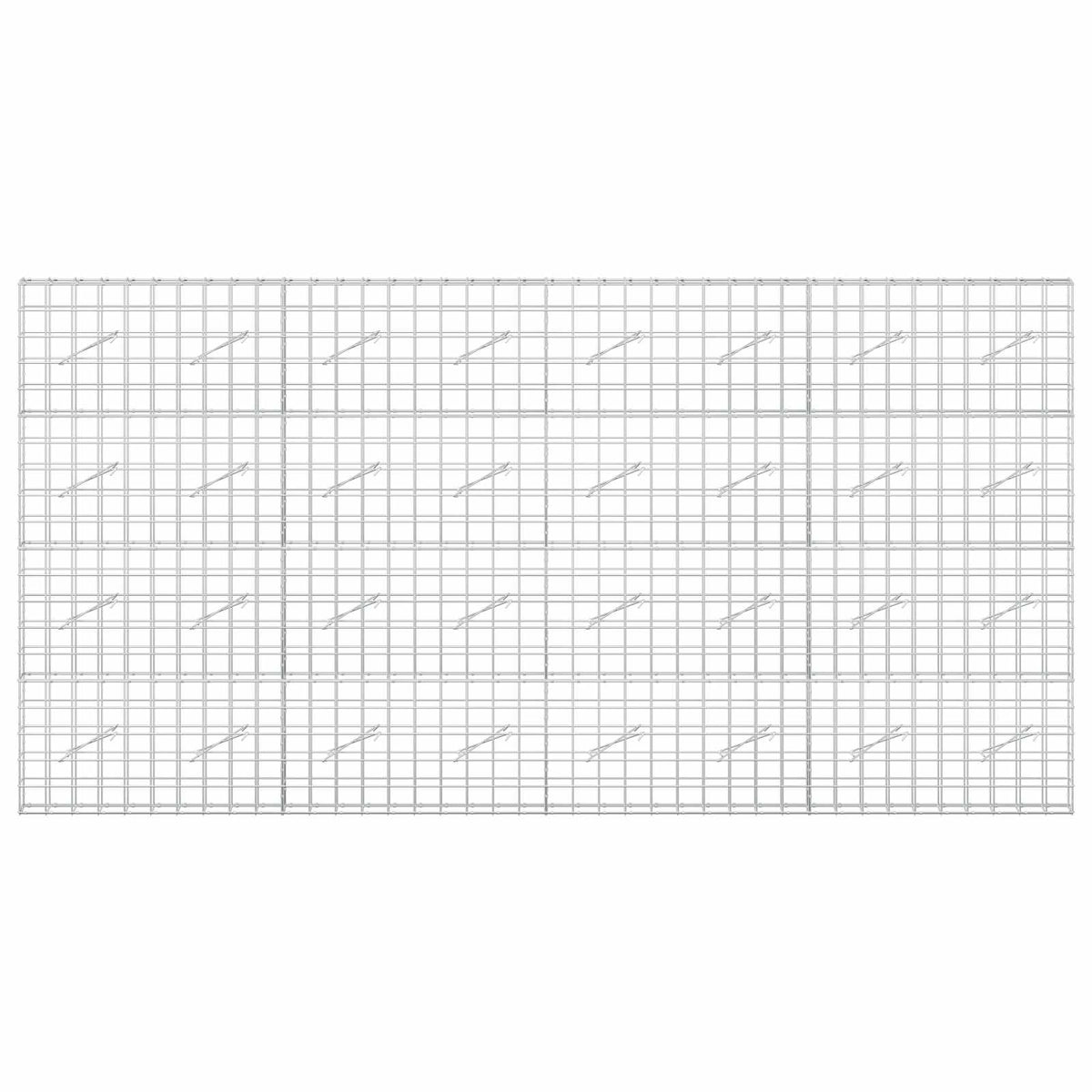 vidaXL Gabion with 3.5 mm Wire and 10x10 cm Mesh 400x10x200 cm 3