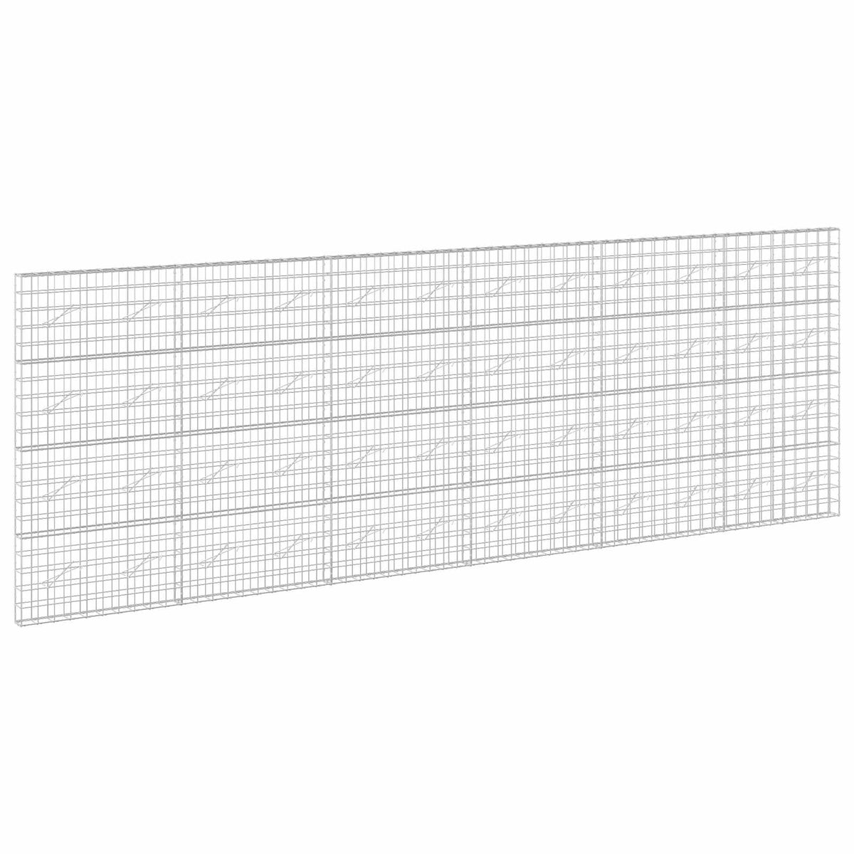 vidaXL Gabion with 3.5 mm Wire and 10x10 cm Mesh 600x10x200 cm 2