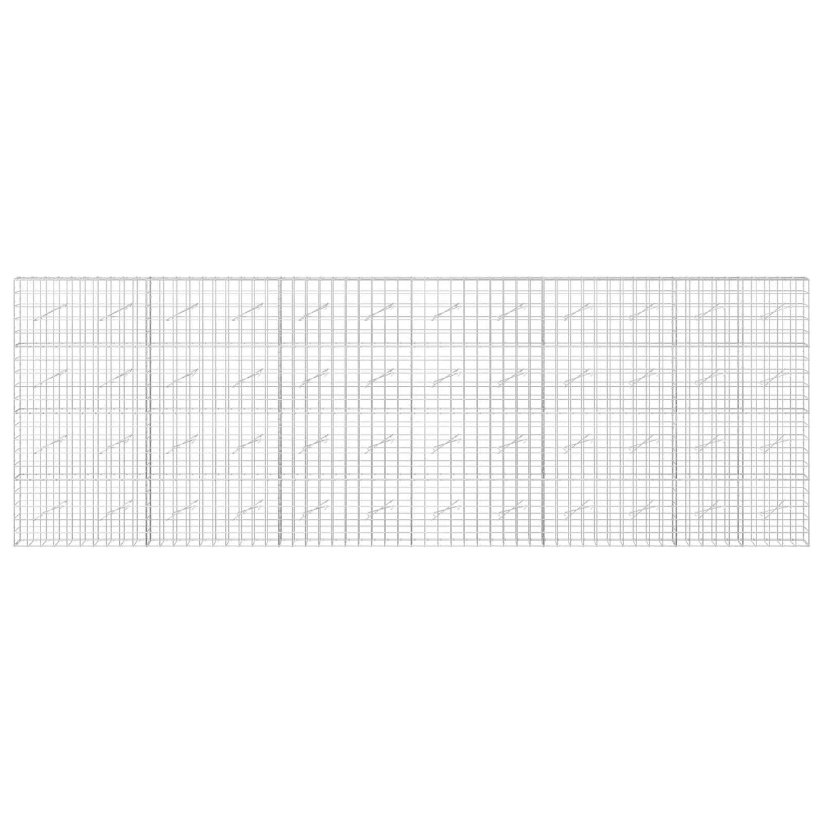vidaXL Gabion with 3.5 mm Wire and 10x10 cm Mesh 600x10x200 cm 3