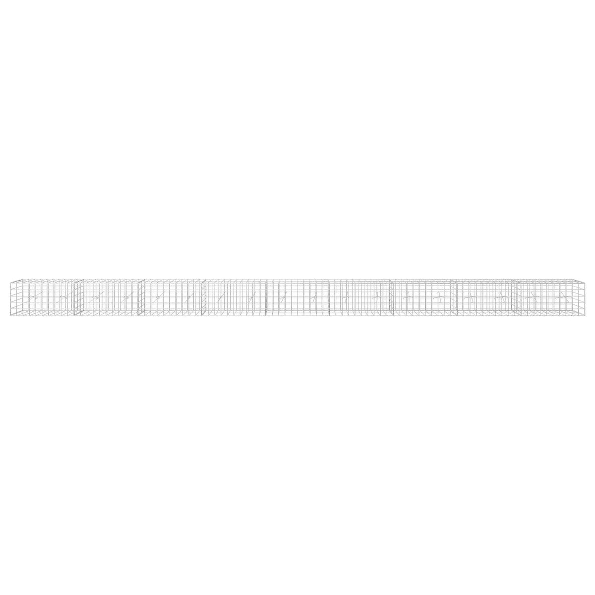 vidaXL Gabion with 3.5 mm Wire and 10x10 cm Mesh 900x20x50 cm 3