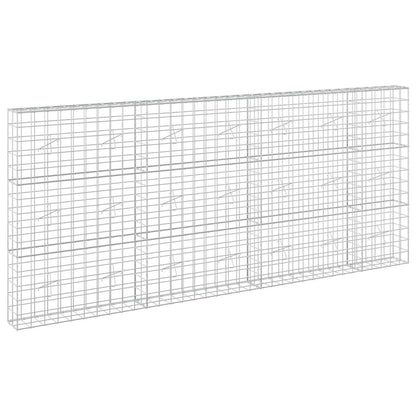 vidaXL Gabion with 3.5 mm Wire and 10x10 cm Mesh 350x20x150 cm 2