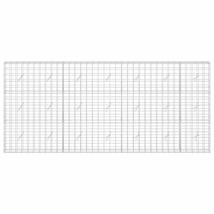 vidaXL Gabion with 3.5 mm Wire and 10x10 cm Mesh 350x20x150 cm 3