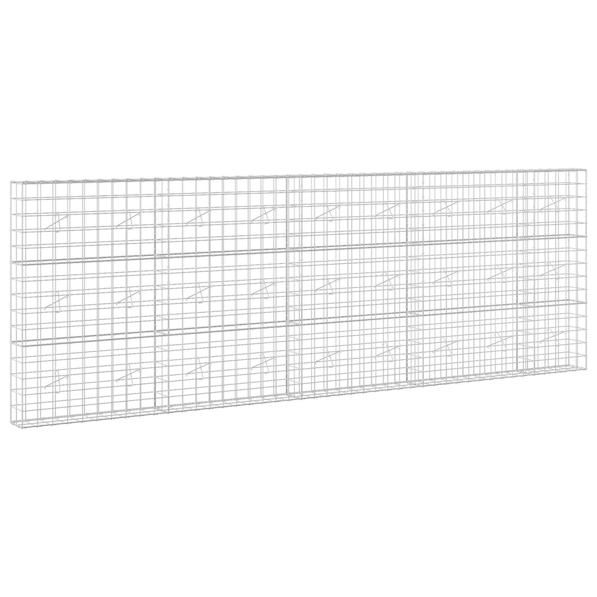 vidaXL Gabion with 3.5 mm Wire and 10x10 cm Mesh 450x20x150 cm 2