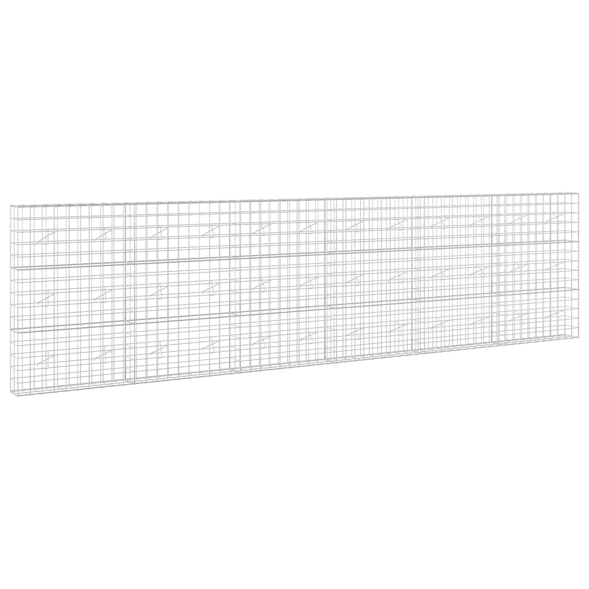 vidaXL Gabion with 3.5 mm Wire and 10x10 cm Mesh 600x20x150 cm 2