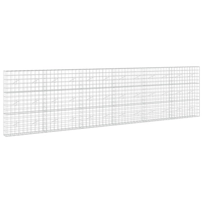 vidaXL Gabion with 3.5 mm Wire and 10x10 cm Mesh 600x20x150 cm 2