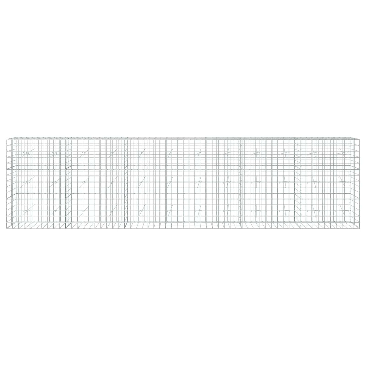 Gabion with 3.5 mm Wire and 10x10 cm Mesh 50x20x150 cm Height 150 cm Thickness 20 cm 50–1000 cm 600 cm