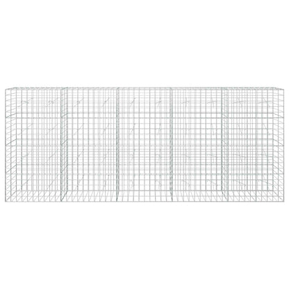 vidaXL Gabion with 3.5 mm Wire and 10x10 cm Mesh 500x20x200 cm 3