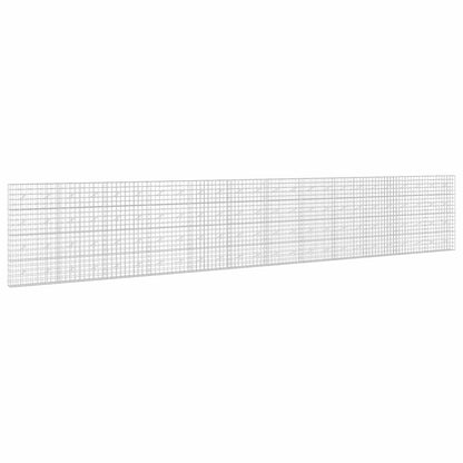 vidaXL Gabion with 3.5 mm Wire and 10x10 cm Mesh 1200x20x200 cm 2