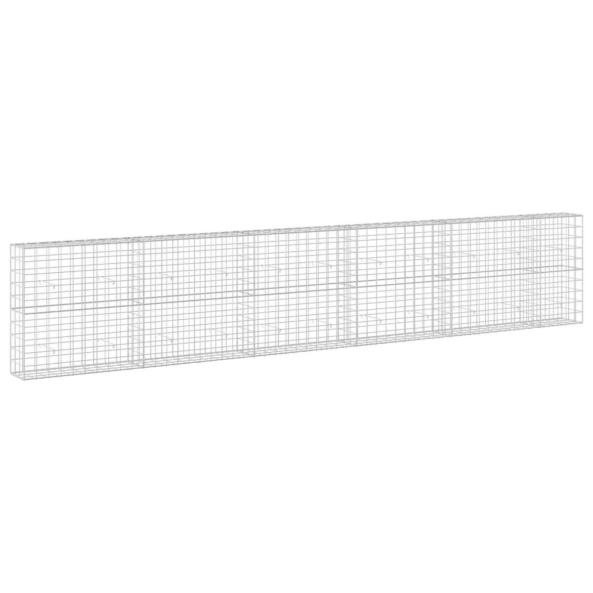 vidaXL Gabion with 3.5 mm Wire and 10x10 cm Mesh 550x30x100 cm 2