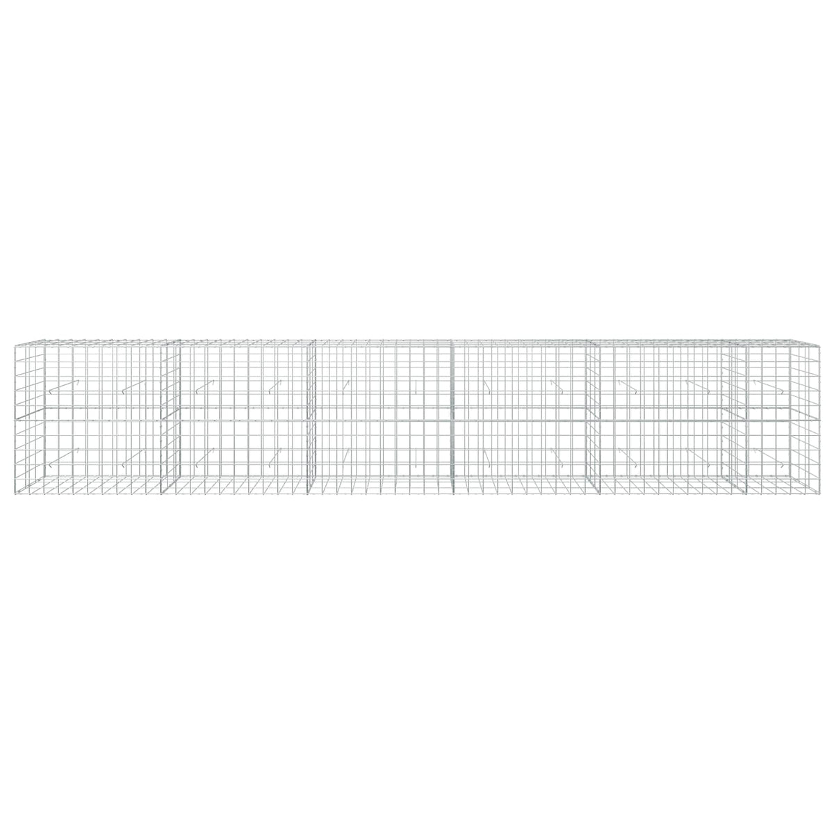 vidaXL Gabion with 3.5 mm Wire and 10x10 cm Mesh 550x30x100 cm 3