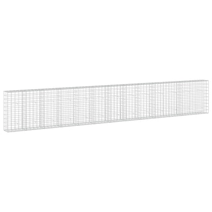 vidaXL Gabion with 3.5 mm Wire and 10x10 cm Mesh 650x30x100 cm 2