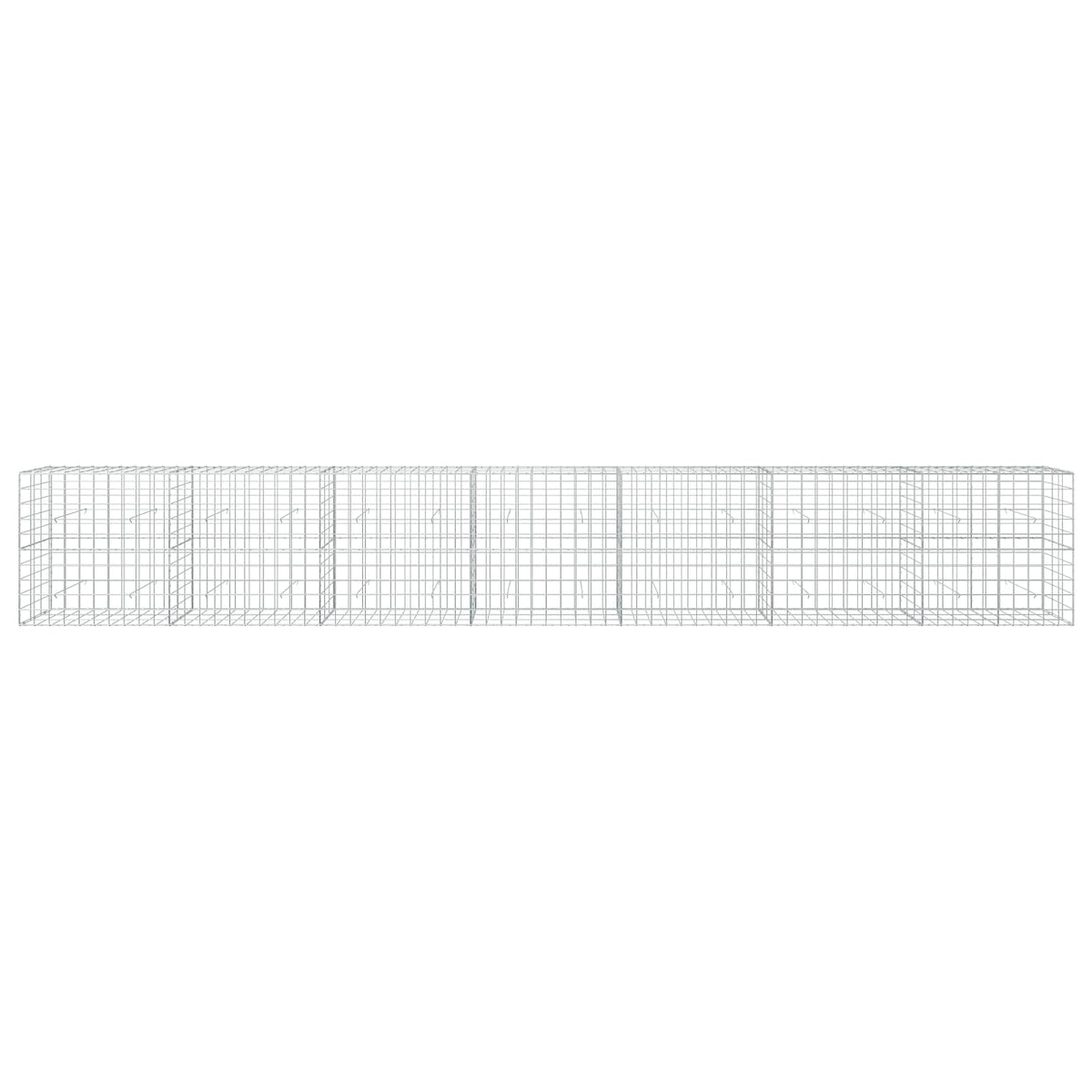 vidaXL Gabion with 3.5 mm Wire and 10x10 cm Mesh 700x30x100 cm 3