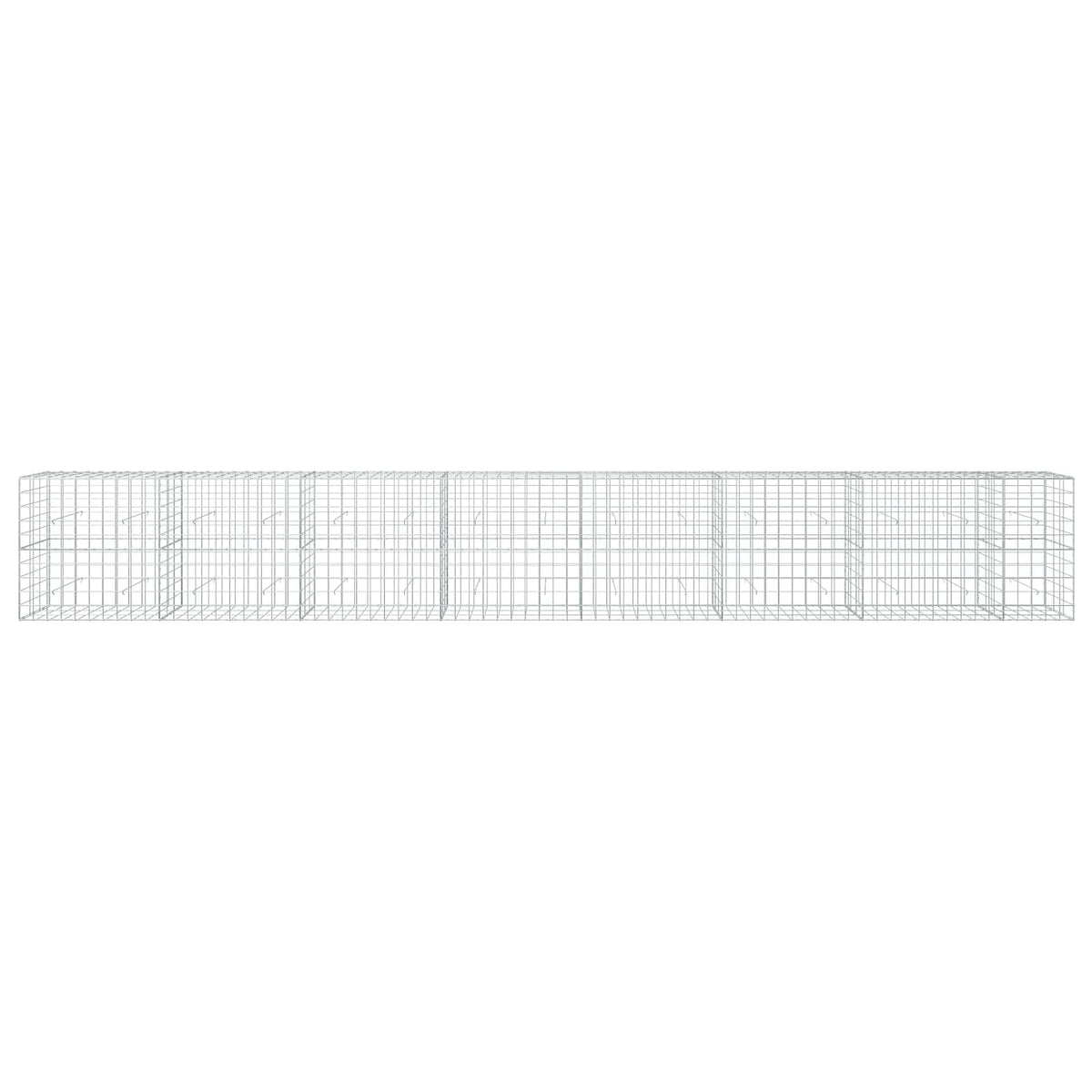 vidaXL Gabion with 3.5 mm Wire and 10x10 cm Mesh 750x30x100 cm 3