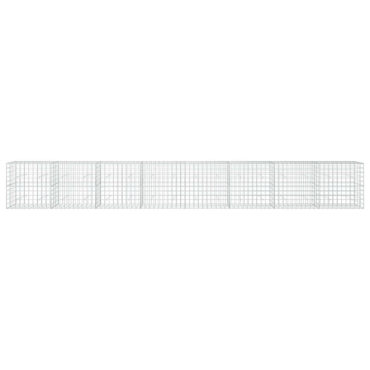 vidaXL Gabion with 3.5 mm Wire and 10x10 cm Mesh 800x30x100 cm 3