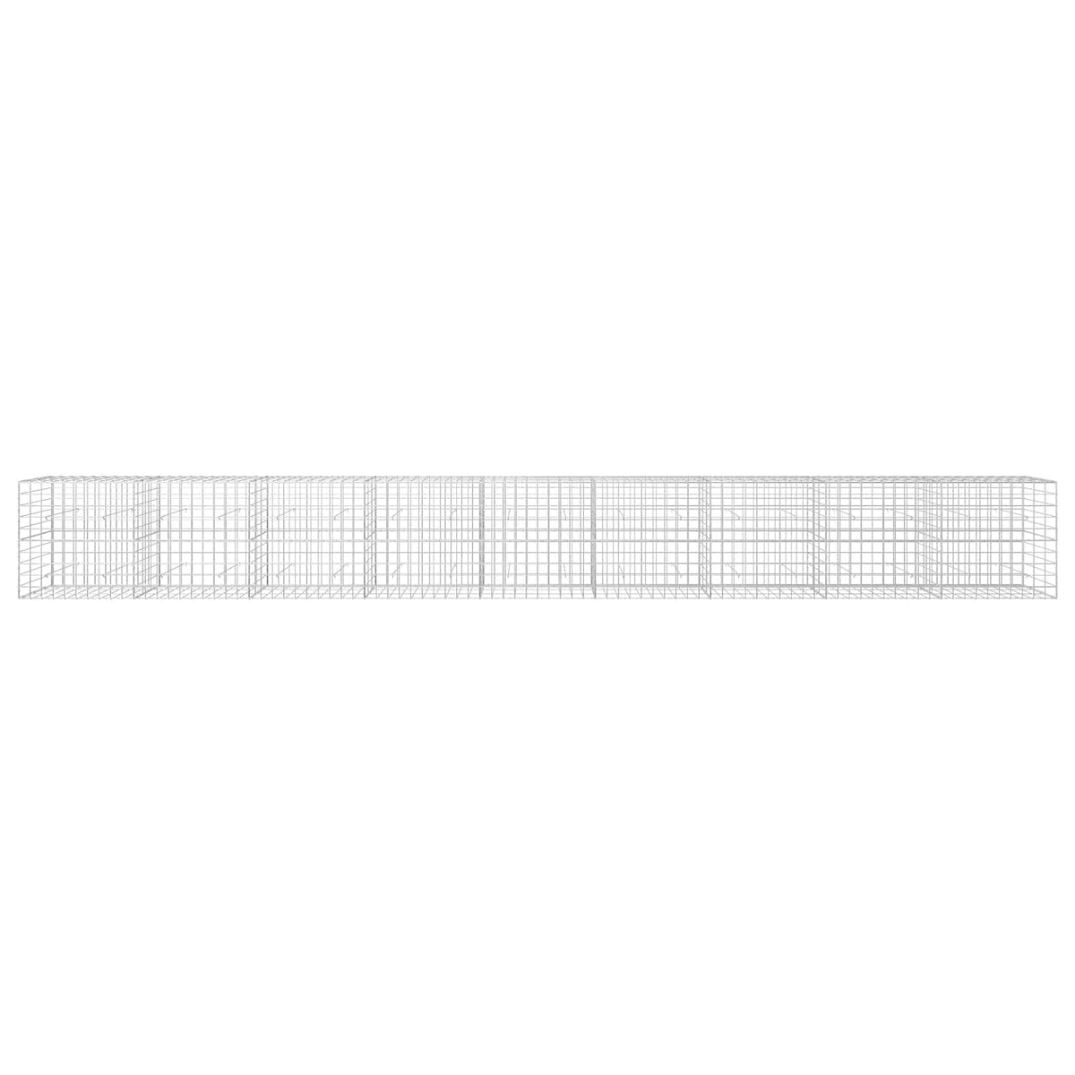 vidaXL Gabion with 3.5 mm Wire and 10x10 cm Mesh 900x30x100 cm 3