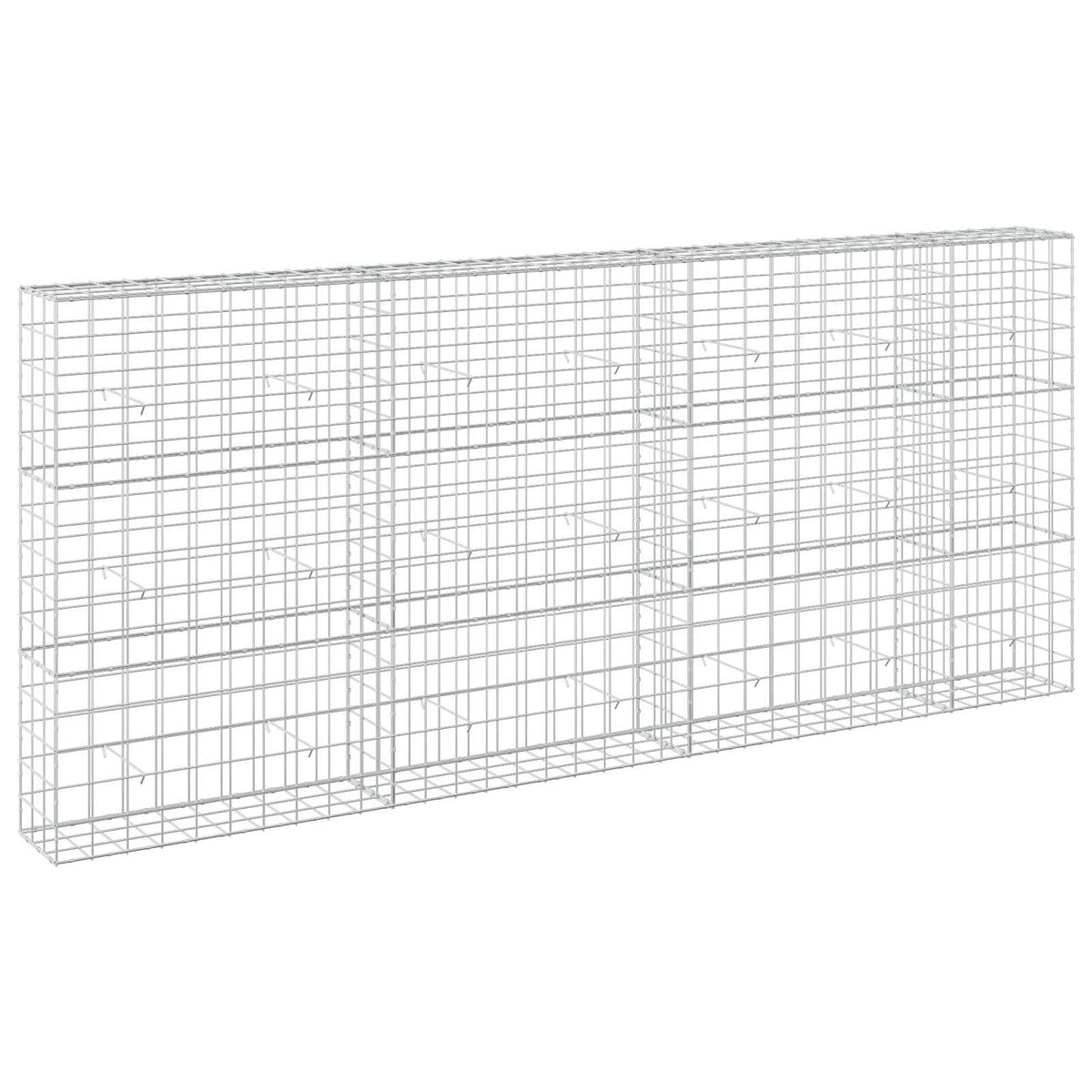 vidaXL Gabion with 3.5 mm Wire and 10x10 cm Mesh 350x30x150 cm 2