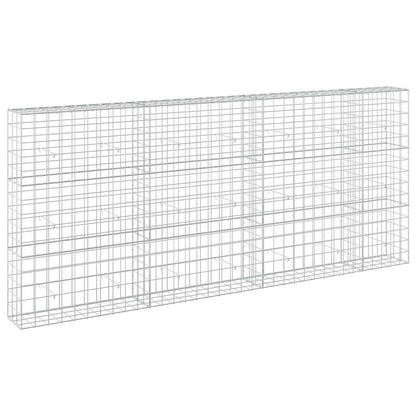 vidaXL Gabion with 3.5 mm Wire and 10x10 cm Mesh 350x30x150 cm 2