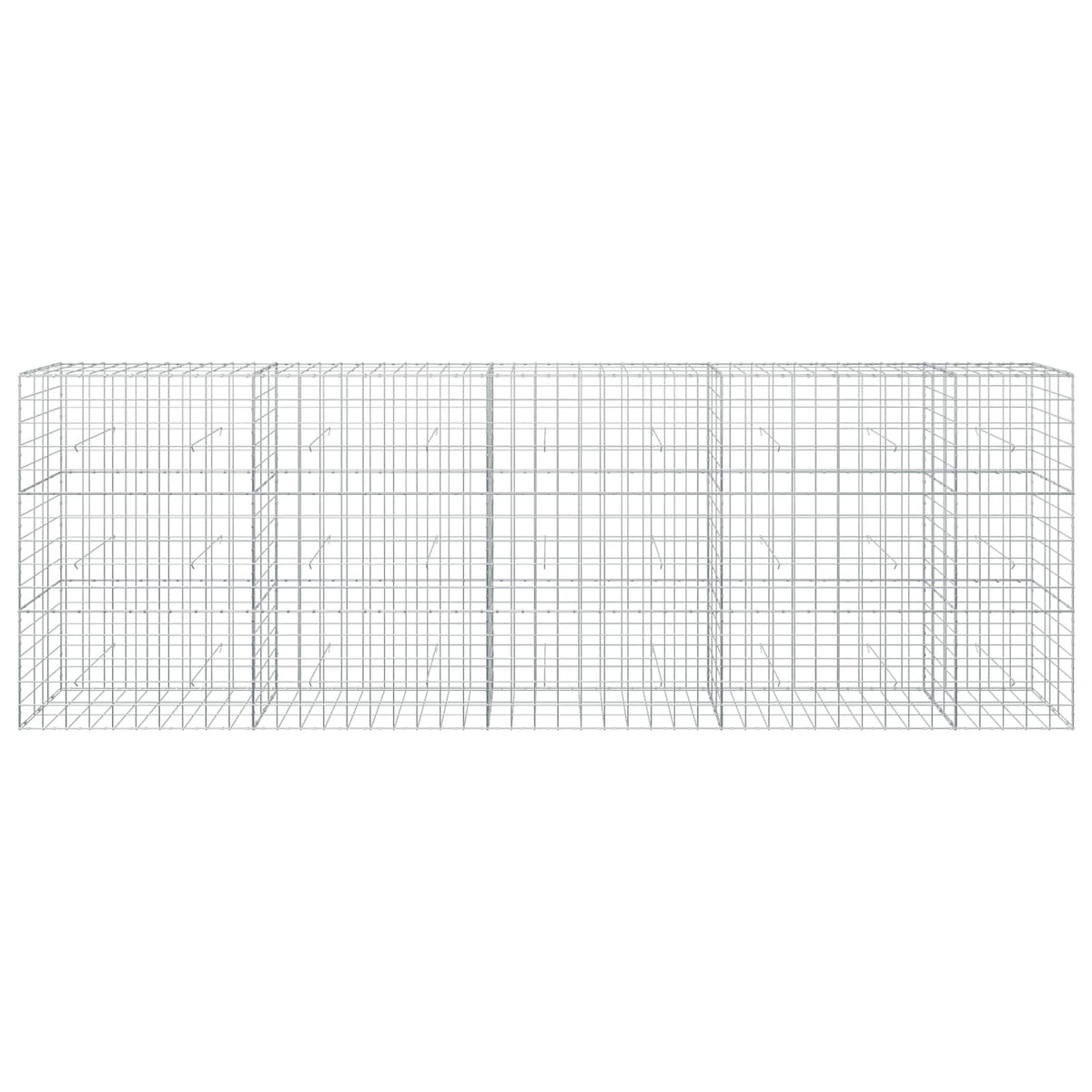 vidaXL Gabion with 3.5 mm Wire and 10x10 cm Mesh 450x30x150 cm 3