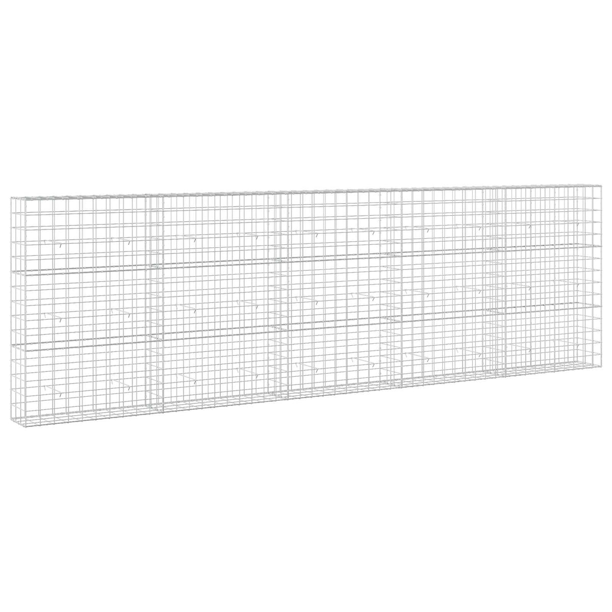 vidaXL Gabion with 3.5 mm Wire and 10x10 cm Mesh 500x30x150 cm 2