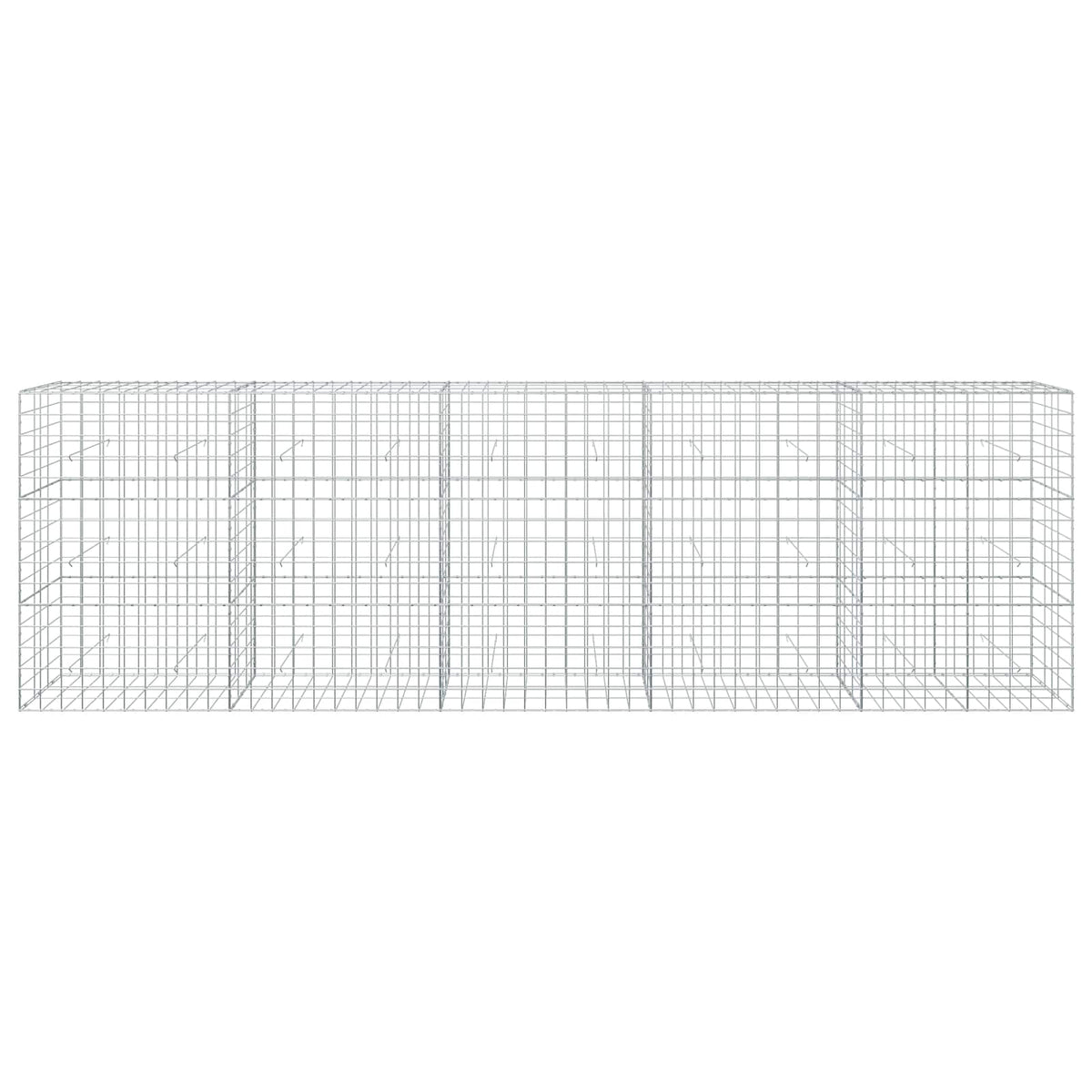 vidaXL Gabion with 3.5 mm Wire and 10x10 cm Mesh 500x30x150 cm 3