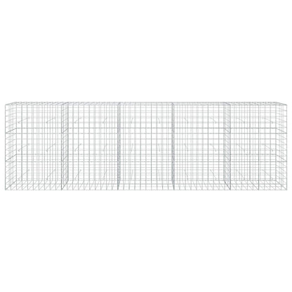 vidaXL Gabion with 3.5 mm Wire and 10x10 cm Mesh 500x30x150 cm 3