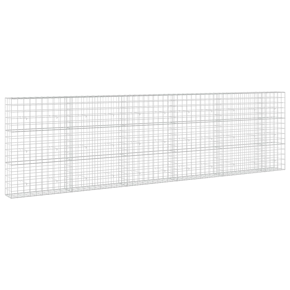 vidaXL Gabion with 3.5 mm Wire and 10x10 cm Mesh 550x30x150 cm 2
