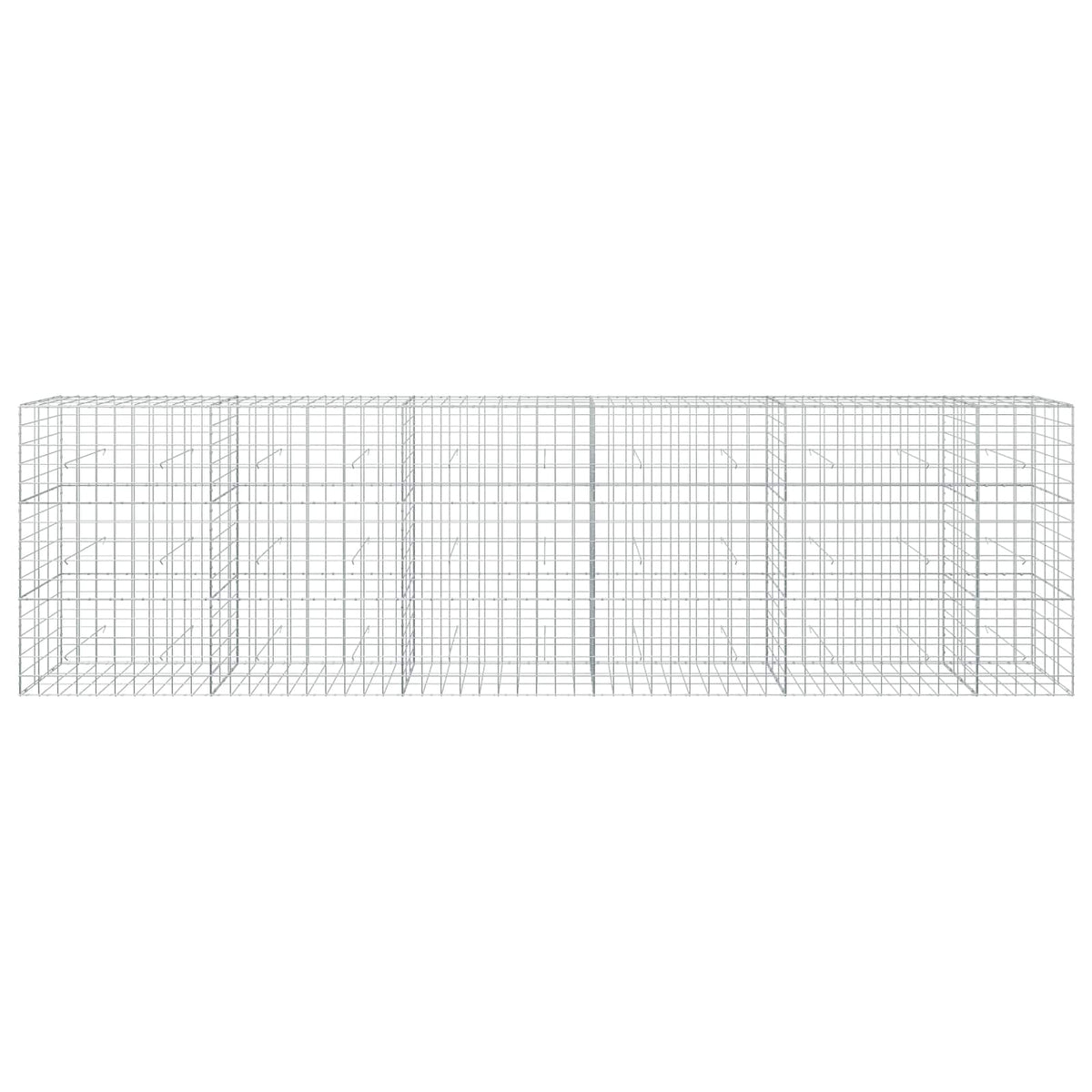 vidaXL Gabion with 3.5 mm Wire and 10x10 cm Mesh 550x30x150 cm 3