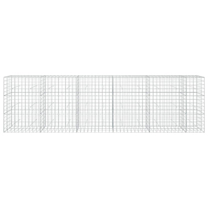 vidaXL Gabion with 3.5 mm Wire and 10x10 cm Mesh 550x30x150 cm 3