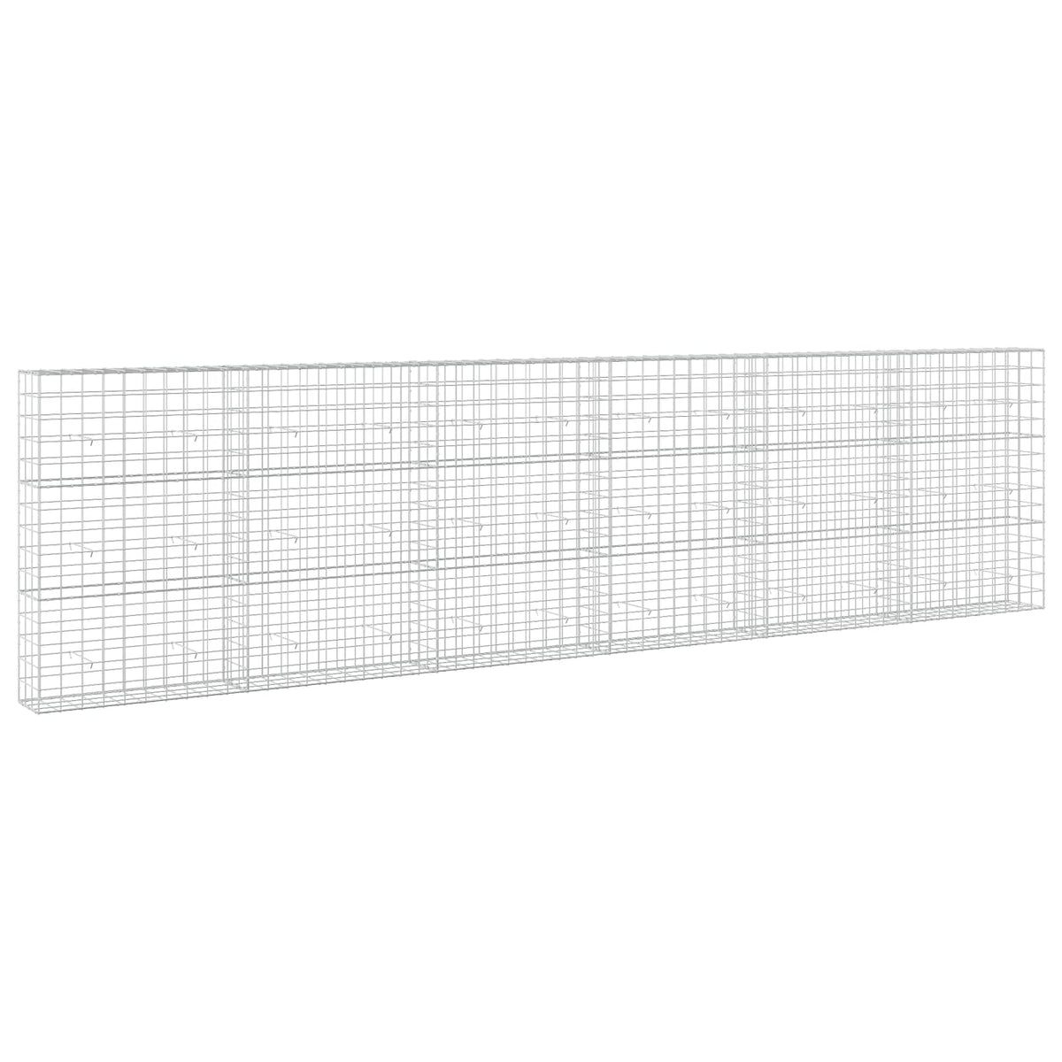 vidaXL Gabion with 3.5 mm Wire and 10x10 cm Mesh 600x30x150 cm 2