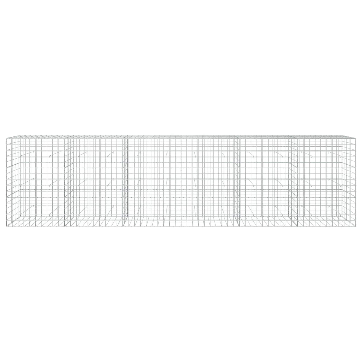 vidaXL Gabion with 3.5 mm Wire and 10x10 cm Mesh 600x30x150 cm 3