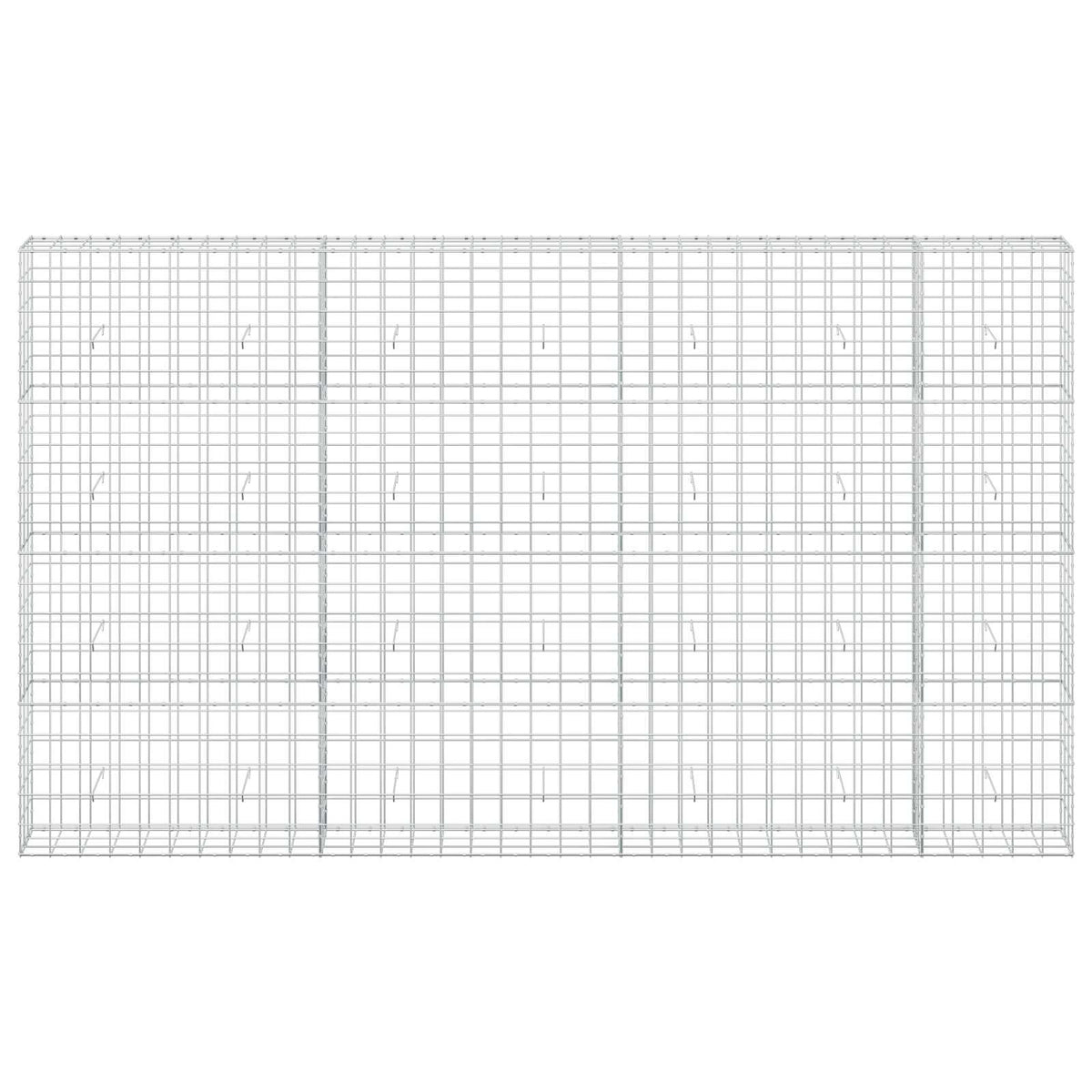 vidaXL Gabion with 3.5 mm Wire and 10x10 cm Mesh 350x30x200 cm 3