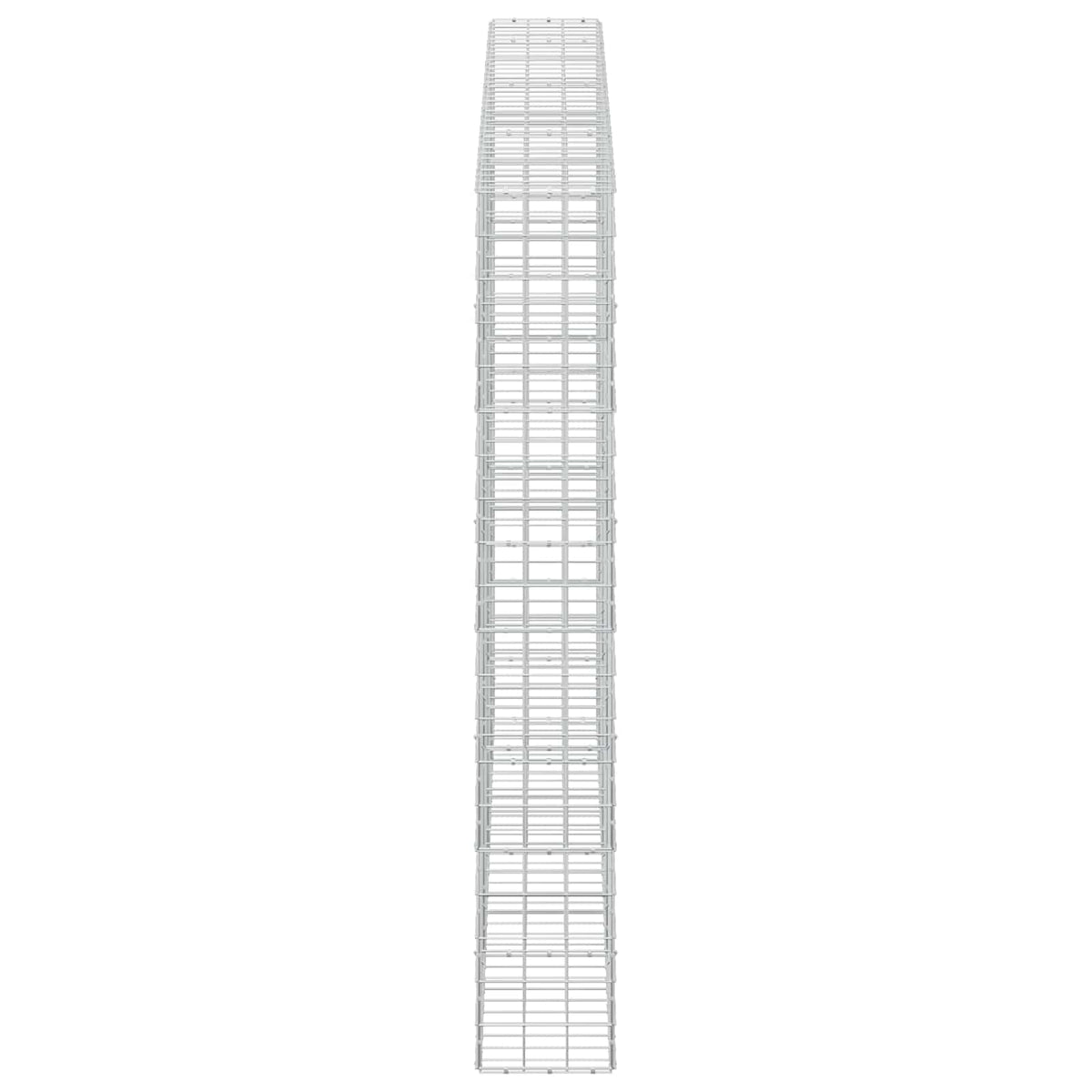 vidaXL Gabion with 3.5 mm Wire and 10x10 cm Mesh 350x30x200 cm 4