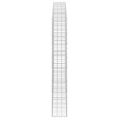 vidaXL Gabion with 3.5 mm Wire and 10x10 cm Mesh 350x30x200 cm 4