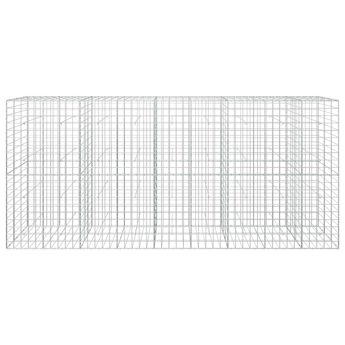 vidaXL Gabion with 3.5 mm Wire and 10x10 cm Mesh 450x30x200 cm 3