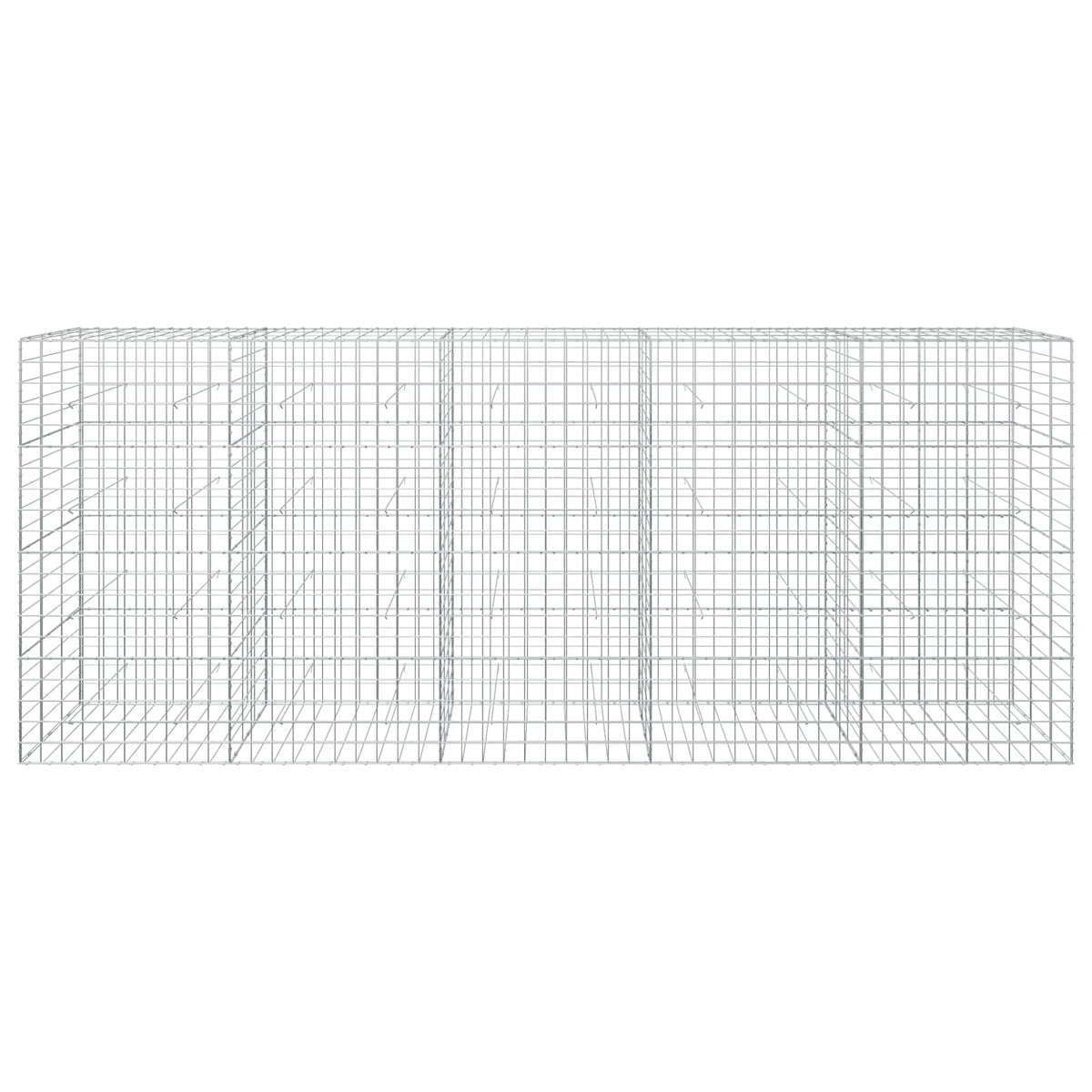 vidaXL Gabion with 3.5 mm Wire and 10x10 cm Mesh 500x30x200 cm 3