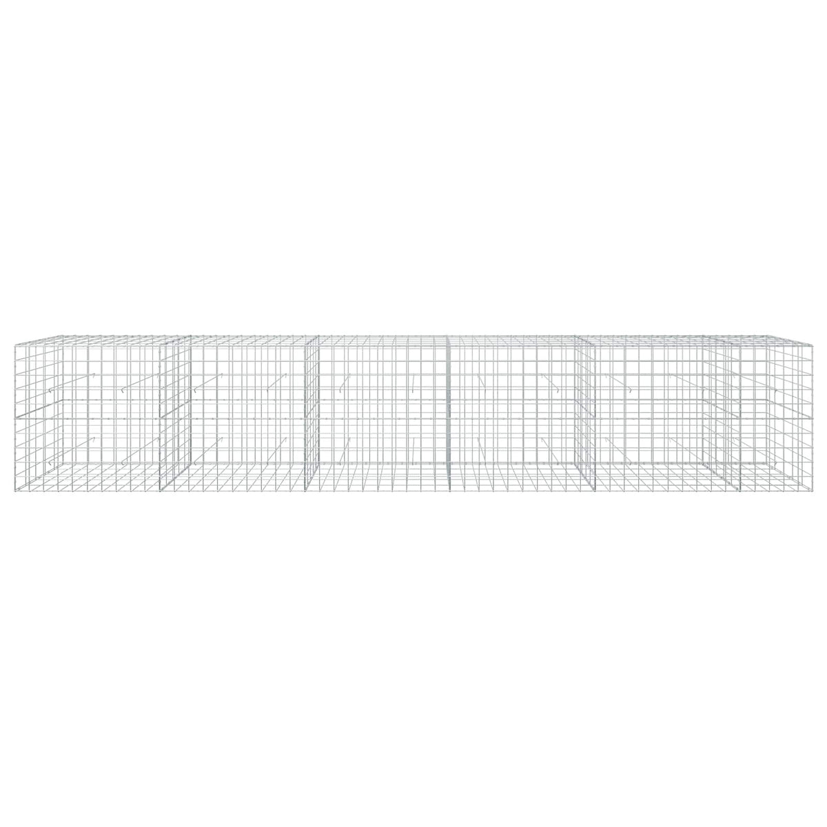 vidaXL Gabion with 3.5 mm Wire and 10x10 cm Mesh 550x50x100 cm 3