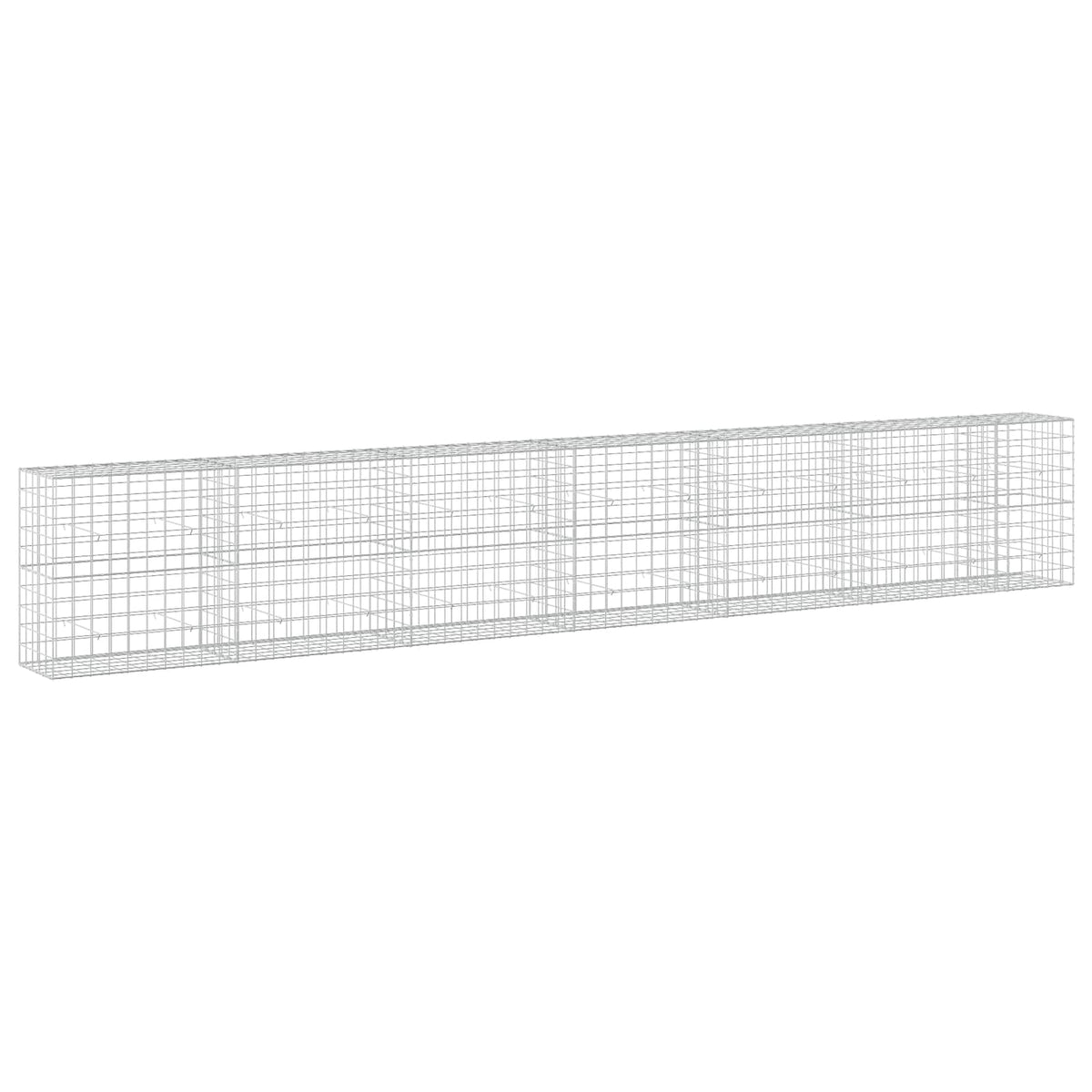 vidaXL Gabion with 3.5 mm Wire and 10x10 cm Mesh 650x50x100 cm 2