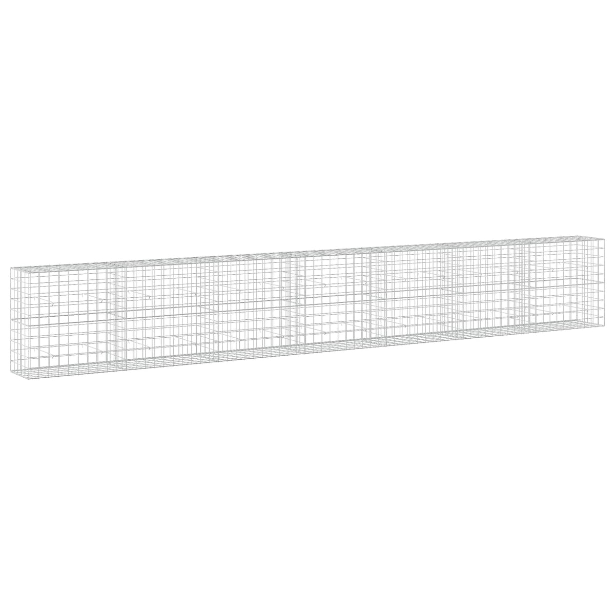 vidaXL Gabion with 3.5 mm Wire and 10x10 cm Mesh 700x50x100 cm 2