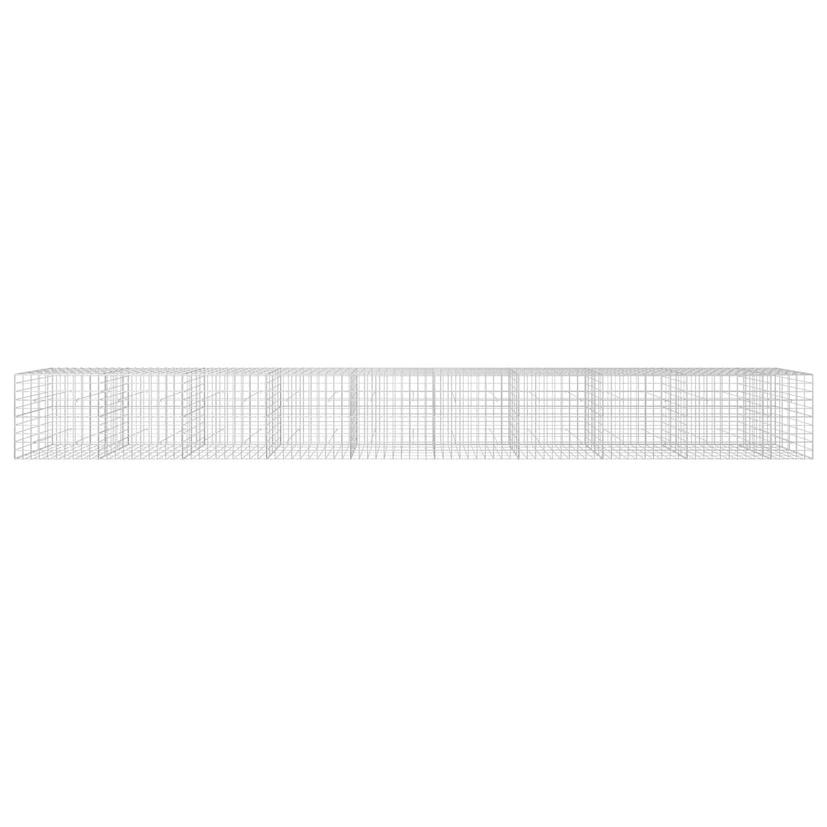 vidaXL Gabion with 3.5 mm Wire and 10x10 cm Mesh 950x50x100 cm 3