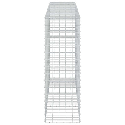 vidaXL Gabion with 3.5 mm Wire and 10x10 cm Mesh 350x50x150 cm 4