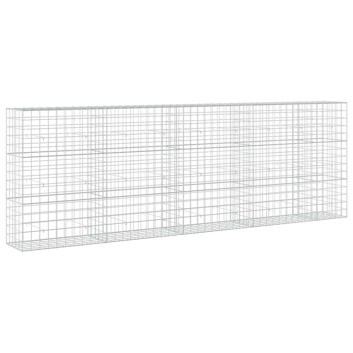 vidaXL Gabion with 3.5 mm Wire and 10x10 cm Mesh 450x50x150 cm 2